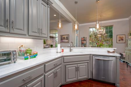 traditional grey kitchen